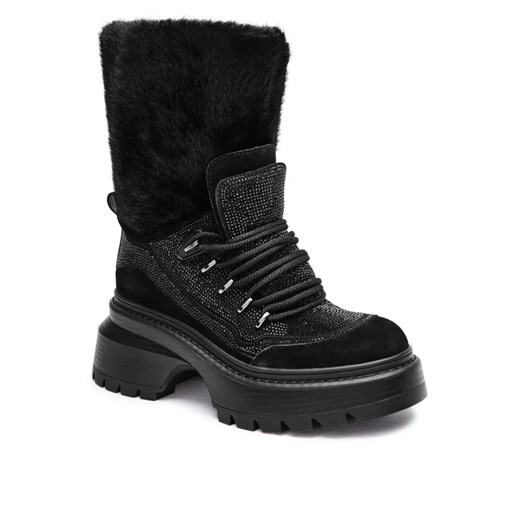 Michael Kors Ocieplane botki na platformie Shiloh | z dodatkiem skóry ze sklepu Gomez Fashion Store w kategorii Botki - zdjęcie 184963817