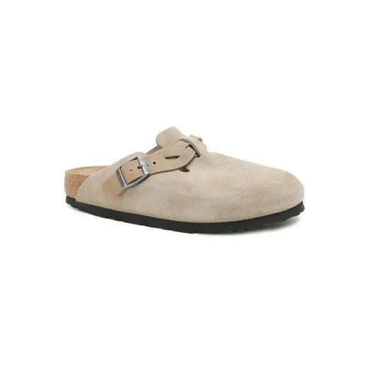 Birkenstock Skórzane mule Boston | narrow fit ze sklepu Gomez Fashion Store w kategorii Klapki damskie - zdjęcie 184963855