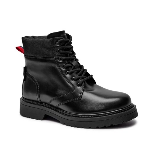 Tommy Jeans Skórzane trapery TJM LACE UP BOOT ze sklepu Gomez Fashion Store w kategorii Buty zimowe męskie - zdjęcie 184963899