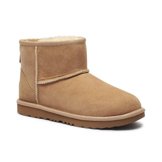 UGG Skórzane śniegowce CLASSIC MINI II | z dodatkiem wełny ze sklepu Gomez Fashion Store w kategorii Buty zimowe dziecięce - zdjęcie 184963916