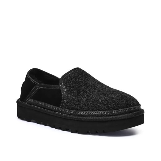 UGG Skórzane mule HAYDEN | z dodatkiem wełny ze sklepu Gomez Fashion Store w kategorii Kapcie męskie - zdjęcie 184964179