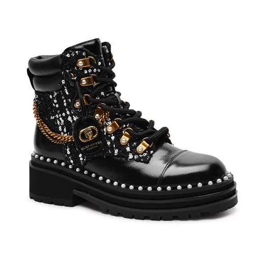 Kurt Geiger Skórzane botki CHELSEA COMBAT ze sklepu Gomez Fashion Store w kategorii Workery damskie - zdjęcie 184964279