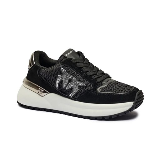 Pinko Sneakersy GEM 07 | z dodatkiem skóry ze sklepu Gomez Fashion Store w kategorii Buty sportowe damskie - zdjęcie 184964389