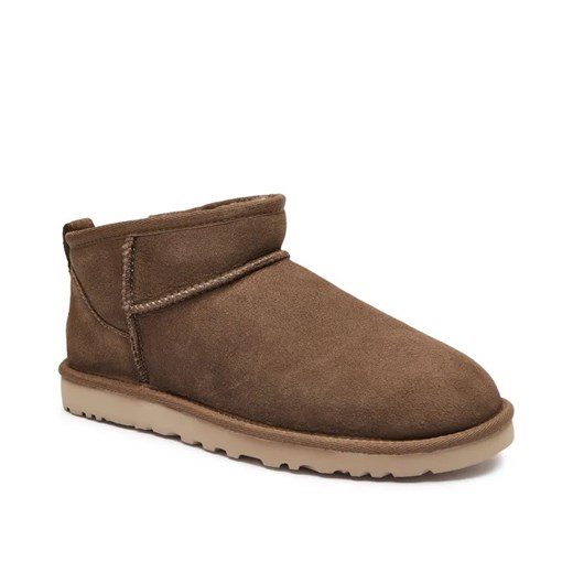 UGG Skórzane śniegowce Classic Ultra Mini | z dodatkiem wełny ze sklepu Gomez Fashion Store w kategorii Buty zimowe męskie - zdjęcie 184964445