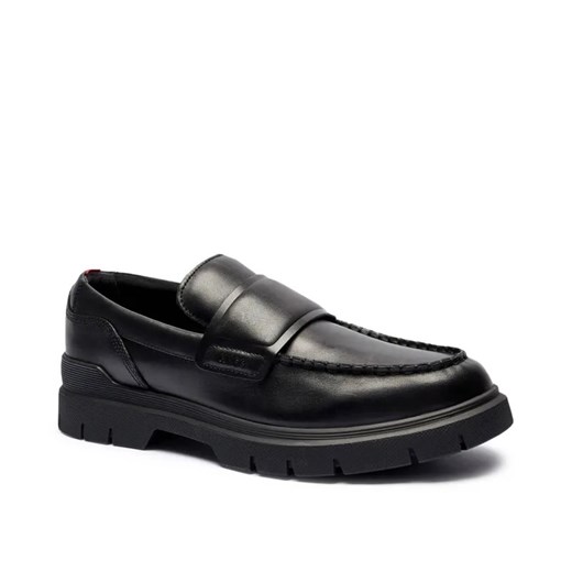 HUGO Skórzane mokasyny Ryan_Mocc_pllt ze sklepu Gomez Fashion Store w kategorii Mokasyny męskie - zdjęcie 184964488