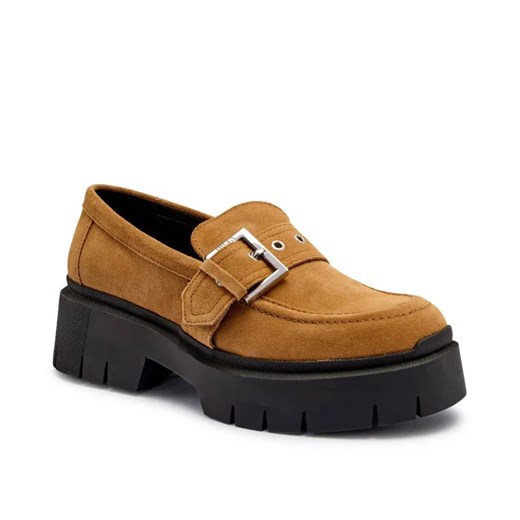 HUGO Skórzane loafersy Kris ze sklepu Gomez Fashion Store w kategorii Półbuty damskie - zdjęcie 184964617