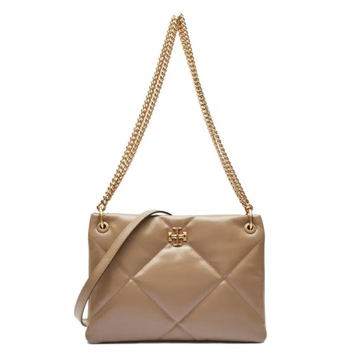 TORY BURCH Skórzana torebka na ramię Kira Diamond ze sklepu Gomez Fashion Store w kategorii Listonoszki - zdjęcie 184964649