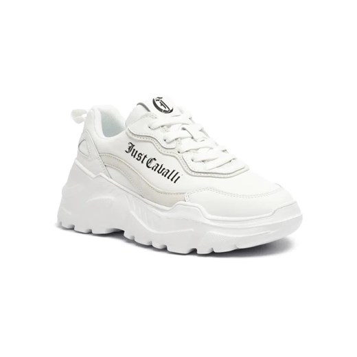 Just Cavalli Sneakersy Fondo Casper | z dodatkiem skóry ze sklepu Gomez Fashion Store w kategorii Buty sportowe damskie - zdjęcie 184964766