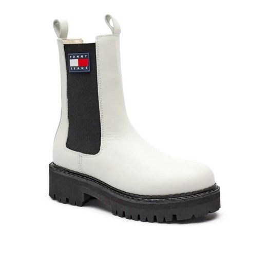 Tommy Jeans Skórzane botki URBAN CHELSEA ze sklepu Gomez Fashion Store w kategorii Botki - zdjęcie 184964925