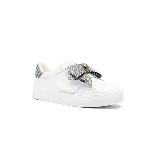 Kurt Geiger Skórzane sneakersy MINI LANEY BOW ze sklepu Gomez Fashion Store w kategorii Buty sportowe dziecięce - zdjęcie 184964946