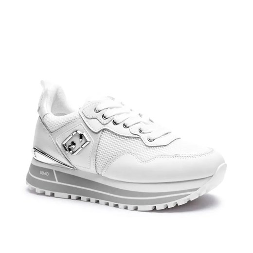 Liu Jo Sneakersy MAXI WONDER 01 | z dodatkiem skóry ze sklepu Gomez Fashion Store w kategorii Buty sportowe damskie - zdjęcie 184964947