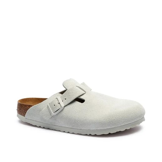 Birkenstock Skórzane mule Boston SFB | narrow fit soft footbed ze sklepu Gomez Fashion Store w kategorii Klapki damskie - zdjęcie 184965009