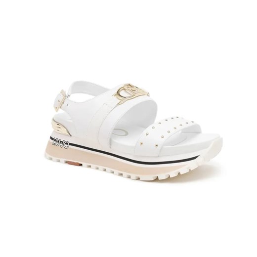 Liu Jo Skórzane sandały MAXI WONDER ze sklepu Gomez Fashion Store w kategorii Sandały damskie - zdjęcie 184965059