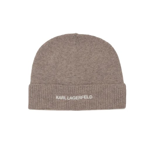 Karl Lagerfeld Czapka k/essential | z dodatkiem wełny i kaszmiru ze sklepu Gomez Fashion Store w kategorii Czapki zimowe damskie - zdjęcie 184965466