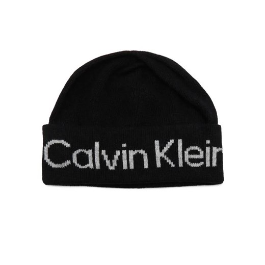 Calvin Klein Czapka | z dodatkiem wełny i kaszmiru ze sklepu Gomez Fashion Store w kategorii Czapki zimowe damskie - zdjęcie 184965538