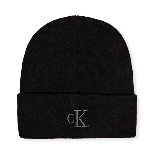 Calvin Klein Jeans Czapka | z dodatkiem wełny i kaszmiru ze sklepu Gomez Fashion Store w kategorii Czapki zimowe męskie - zdjęcie 184965837