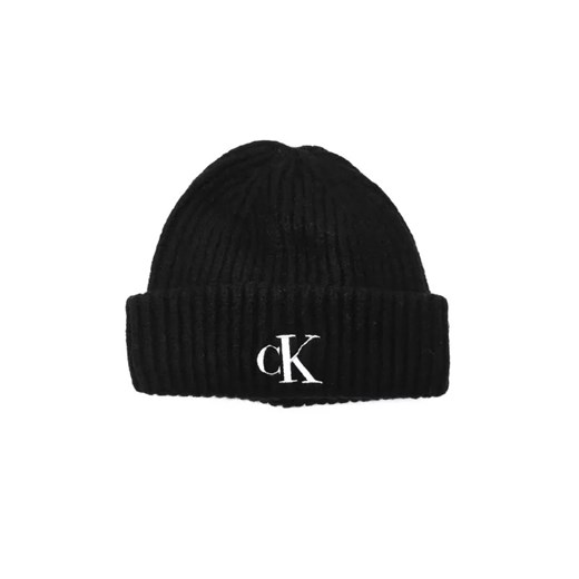 Calvin Klein Jeans Czapka | z dodatkiem wełny ze sklepu Gomez Fashion Store w kategorii Czapki zimowe damskie - zdjęcie 184965948