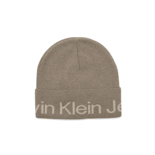 Calvin Klein Jeans Czapka | z dodatkiem wełny i kaszmiru ze sklepu Gomez Fashion Store w kategorii Czapki zimowe damskie - zdjęcie 184965949