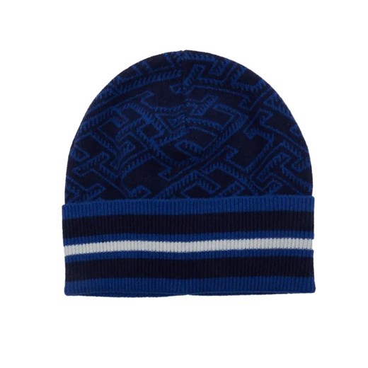 Tommy Hilfiger Wełniana czapka TH MONOGRAM AOP ze sklepu Gomez Fashion Store w kategorii Czapki zimowe męskie - zdjęcie 184966149
