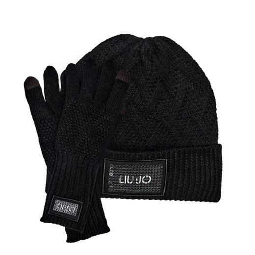 Liu Jo Czapka + rękawiczki | z dodatkiem wełny ze sklepu Gomez Fashion Store w kategorii Czapki zimowe damskie - zdjęcie 184966455