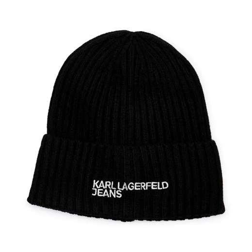Karl Lagerfeld Jeans Czapka | z dodatkiem wełny i kaszmiru ze sklepu Gomez Fashion Store w kategorii Czapki zimowe męskie - zdjęcie 184966507