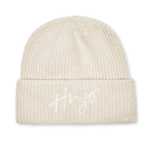 HUGO Czapka Socialy_Hat | z dodatkiem wełny i kaszmiru ze sklepu Gomez Fashion Store w kategorii Czapki zimowe damskie - zdjęcie 184966579