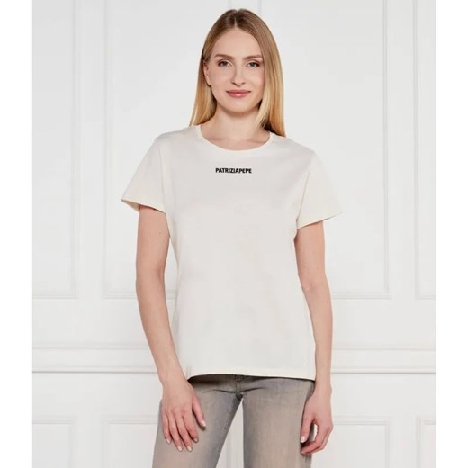 Patrizia Pepe T-shirt + kubek | Regular Fit ze sklepu Gomez Fashion Store w kategorii Bluzki damskie - zdjęcie 184966755