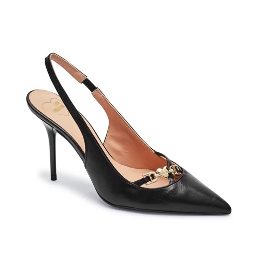 Love Moschino Skórzane szpilki SPILLO95 ze sklepu Gomez Fashion Store w kategorii Czółenka - zdjęcie 184967646