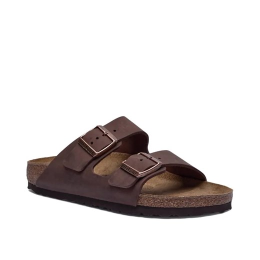 Birkenstock Skórzane klapki Arizona | narrow fit ze sklepu Gomez Fashion Store w kategorii Klapki damskie - zdjęcie 184968467