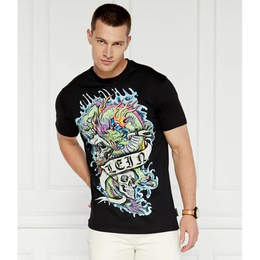 Philipp Plein T-shirt Tattoo | Regular Fit ze sklepu Gomez Fashion Store w kategorii T-shirty męskie - zdjęcie 184968988