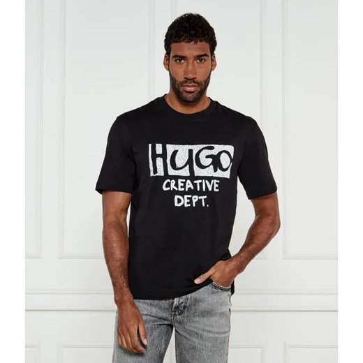 Hugo Blue T-shirt Nugocrea | Regular Fit ze sklepu Gomez Fashion Store w kategorii T-shirty męskie - zdjęcie 184969038