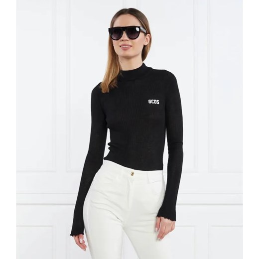 GCDS Sweter GCDS BASIC TURTLENECK | Skinny fit | z dodatkiem wełny ze sklepu Gomez Fashion Store w kategorii Swetry damskie - zdjęcie 184969056