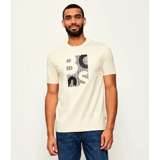 BOSS BLACK T-shirt H-Thompson 655 | Regular Fit | mercerised ze sklepu Gomez Fashion Store w kategorii T-shirty męskie - zdjęcie 184969226