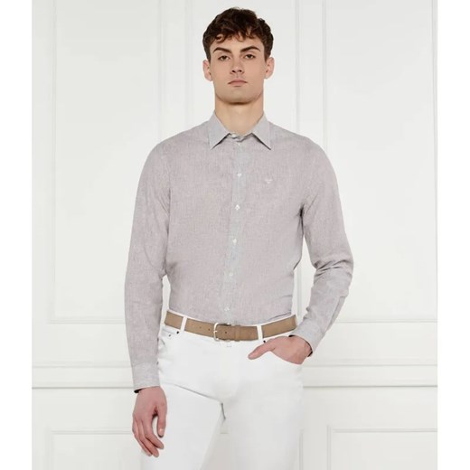 Emporio Armani Lniana koszula | Regular Fit Emporio Armani XL Gomez Fashion Store okazja