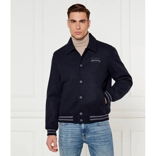 GUESS Kurtka bomber MELTON | Regular Fit ze sklepu Gomez Fashion Store w kategorii Kurtki męskie - zdjęcie 184969387