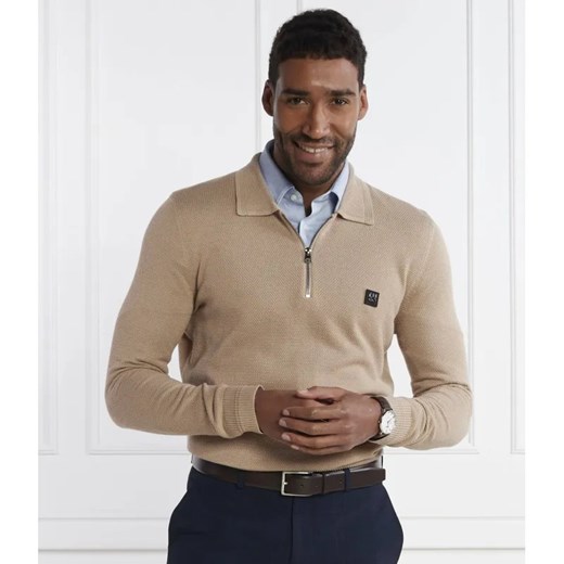 HUGO Polo Sastor | Regular Fit | z dodatkiem wełny ze sklepu Gomez Fashion Store w kategorii Swetry męskie - zdjęcie 184969596