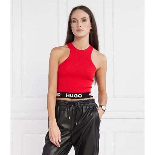 HUGO Top Sorrelta | Slim Fit ze sklepu Gomez Fashion Store w kategorii Bluzki damskie - zdjęcie 184969678