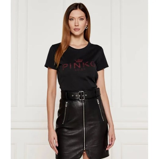 Pinko T-shirt BUSSOLOTTO | Regular Fit ze sklepu Gomez Fashion Store w kategorii Bluzki damskie - zdjęcie 184969697