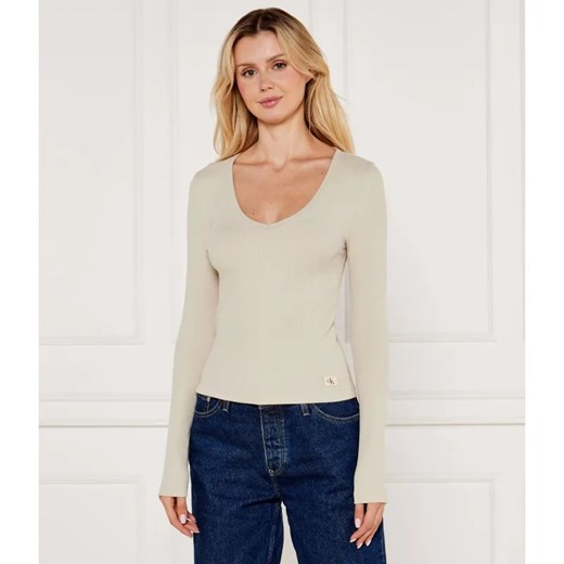 Calvin Klein Jeans Bluzka | Slim Fit ze sklepu Gomez Fashion Store w kategorii Bluzki damskie - zdjęcie 184969806