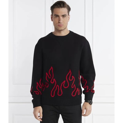 HUGO Sweter Sfire | Regular Fit | z dodatkiem wełny ze sklepu Gomez Fashion Store w kategorii Swetry męskie - zdjęcie 184969876