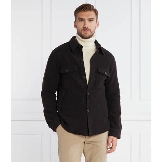 Oscar Jacobson Koszula Maverick Jacket | Regular Fit | z dodatkiem wełny ze sklepu Gomez Fashion Store w kategorii Koszule męskie - zdjęcie 184969897