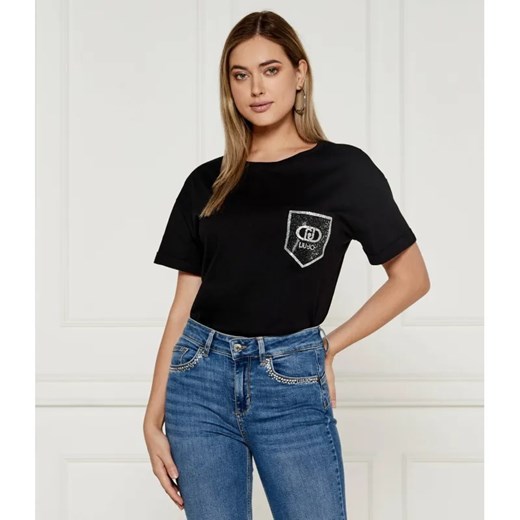 Liu Jo T-shirt | Regular Fit ze sklepu Gomez Fashion Store w kategorii Bluzki damskie - zdjęcie 184969916