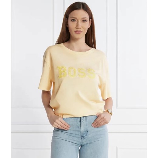 BOSS ORANGE T-shirt | Relaxed fit ze sklepu Gomez Fashion Store w kategorii Bluzki damskie - zdjęcie 184970218