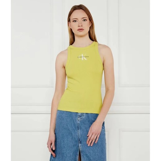 Calvin Klein Jeans Top | Slim Fit ze sklepu Gomez Fashion Store w kategorii Bluzki damskie - zdjęcie 184970267