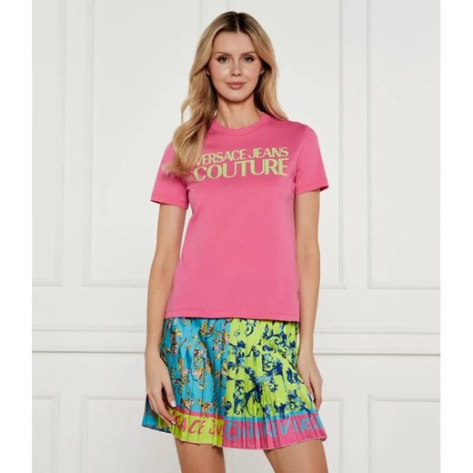Versace Jeans Couture T-shirt | Regular Fit ze sklepu Gomez Fashion Store w kategorii Bluzki damskie - zdjęcie 184970277