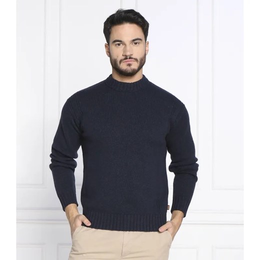 BOSS ORANGE Wełniany sweter Ashetland | Slim Fit ze sklepu Gomez Fashion Store w kategorii Swetry męskie - zdjęcie 184970285