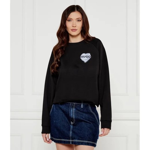 HUGO Bluza Darace | Loose fit ze sklepu Gomez Fashion Store w kategorii Bluzy damskie - zdjęcie 184970509
