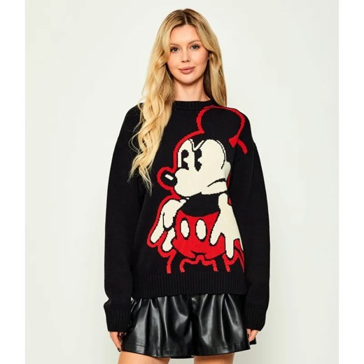 Desigual Sweter Swindon Mickey | Desigual x Disney | Relaxed fit ze sklepu Gomez Fashion Store w kategorii Swetry damskie - zdjęcie 184970549