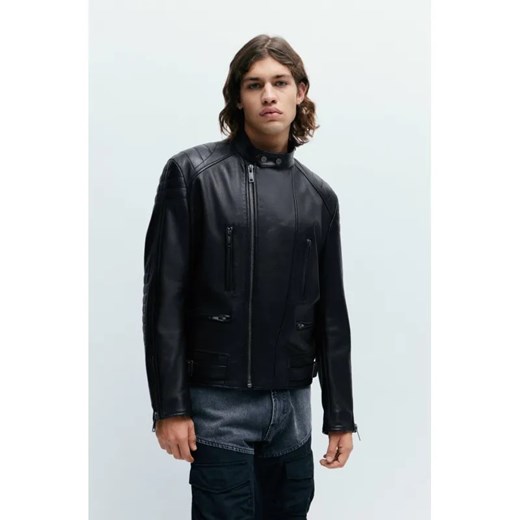 HUGO Skórzana kurtka Lewis | Regular Fit ze sklepu Gomez Fashion Store w kategorii Kurtki męskie - zdjęcie 184970697