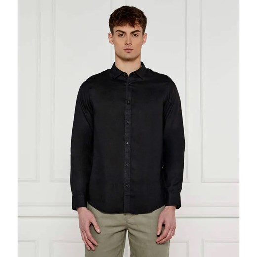 Armani Exchange Lniana koszula | Regular Fit ze sklepu Gomez Fashion Store w kategorii Koszule męskie - zdjęcie 184970759